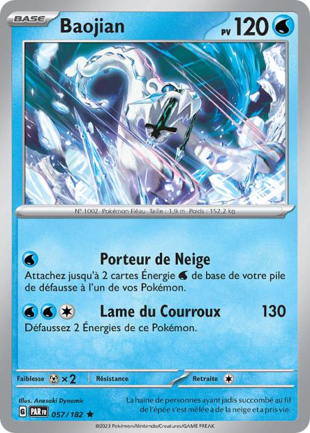 Carte Pokémon Baojian 057/182 PAR Faille Paradoxe EV04 Neuf FR LorenZone