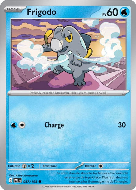 Carte Pokémon Frigodo 057/193 PAL Evolution a Paldea EV02 Neuf FR LorenZone