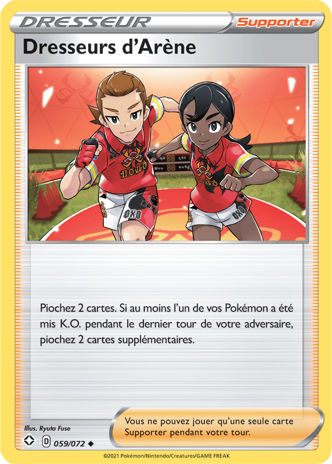 Carte Pokémon Dresseursd’Arène 059/072 SWSH45 Destinées Radieuses EB4_5 Neuf FR LorenZone