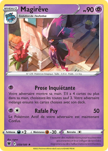 Carte Pokémon Magirêve 059/189 ASR Astres Radieux EB10 Neuf FR LorenZone