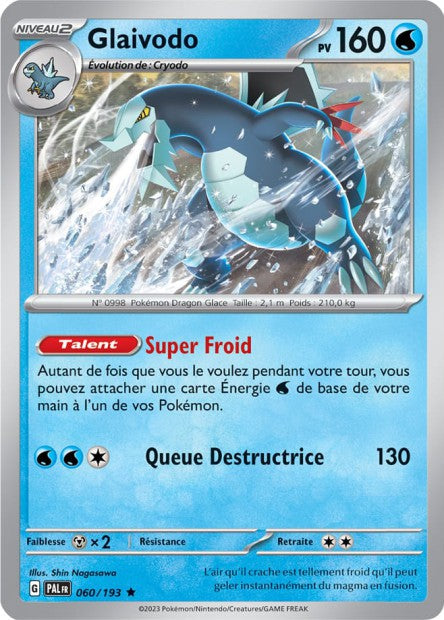 Carte Pokémon Glaivodo 060/193 PAL Evolution a Paldea EV02 Neuf FR LorenZone