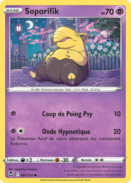 Carte Pokémon Soporifik 060/195 SIT Tempete Argentee EB12 Neuf FR LorenZone