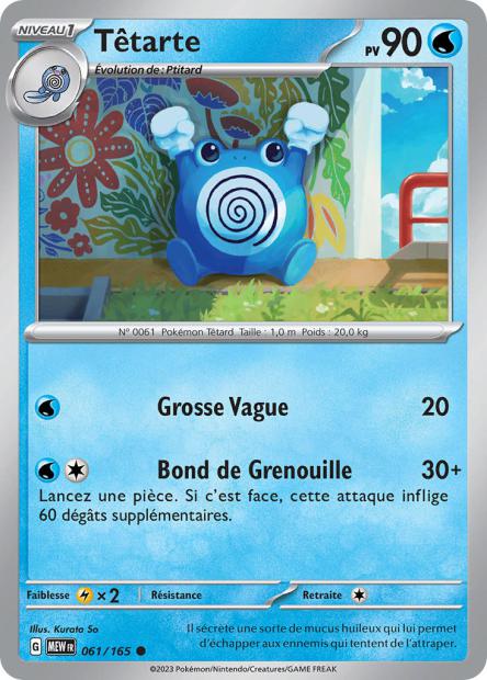 Carte Pokémon Têtarte 61/165 MEW 151 EV3_5  Neuf FR LorenZone