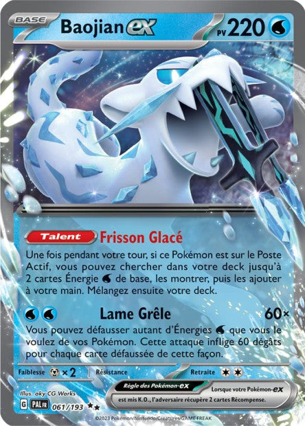 Carte Pokémon Baojian EX 061/193 PAL Evolution a Paldea EV02 Neuf FR LorenZone