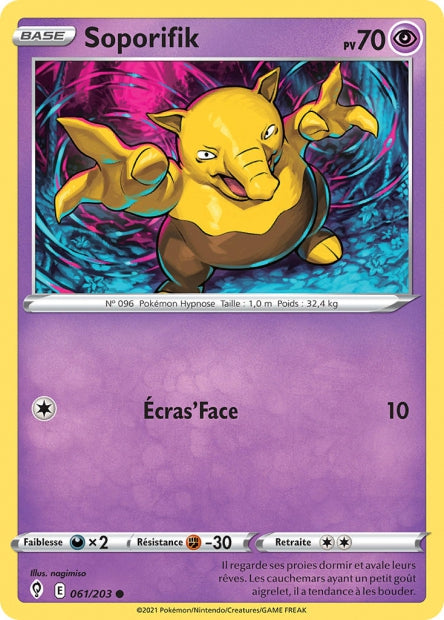 Carte Pokémon Soporifik 061/203 EVS Évolution Céleste EB07 Neuf FR LorenZone