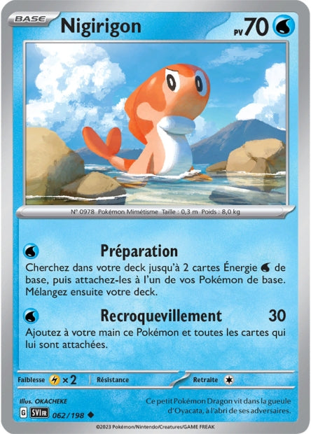 Carte Pokémon Nigirigon 062/198 SV1 Ecarlate et Violet EV01 Neuf FR LorenZone