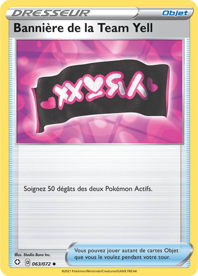 Carte Pokémon BannièredelaTeamYell 063/072 SWSH45 Destinées Radieuses EB4_5 Neuf FR LorenZone