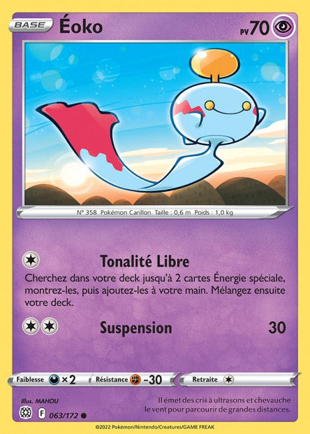 Carte Pokémon Éoko 063/172 BRS Stars Étincelantes EB09 Neuf FR LorenZone