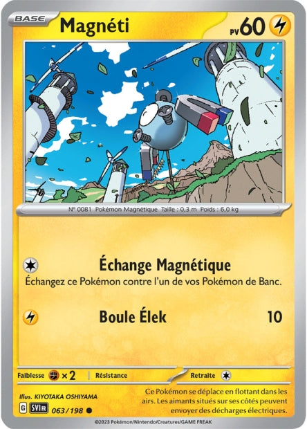 Carte Pokémon Magnéti 063/198 SV1 Ecarlate et Violet EV01 Neuf FR LorenZone