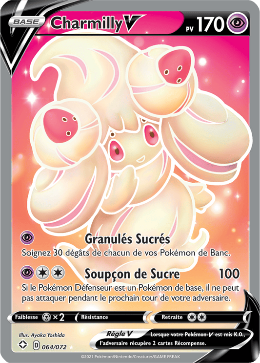 Carte Pokémon Charmilly V 064/072 SWSH45 Destinées Radieuses EB4_5 Neuf FR LorenZone
