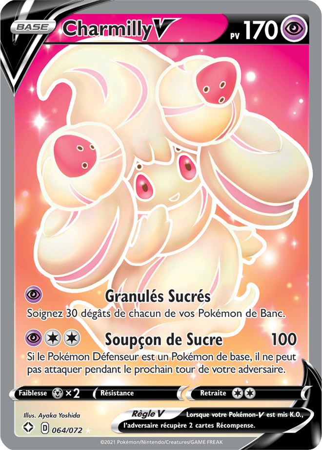 Carte Pokémon Charmilly V 064/072 SWSH45 Destinées Radieuses EB4_5 Neuf FR LorenZone