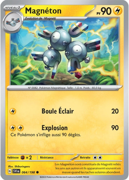 Carte Pokémon Magnéton 064/198 SV1 Ecarlate et Violet EV01 Neuf FR LorenZone