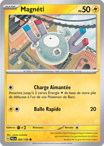 Carte Pokémon Magnéti 065/193 PAL Evolution a Paldea EV02 Neuf FR LorenZone