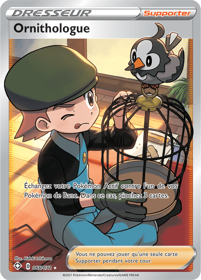 Carte Pokémon Ornithologue 066/072 SWSH45 Destinées Radieuses EB4_5 Neuf FR LorenZone