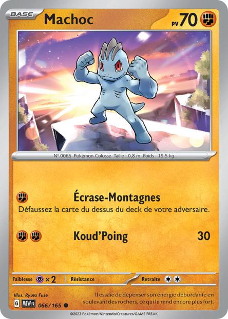 Carte Pokémon Machoc 66/165 MEW 151 EV3_5  Neuf FR LorenZone