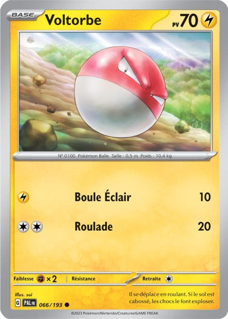 Carte Pokémon Voltorbe 066/193 PAL Evolution a Paldea EV02 Neuf FR LorenZone