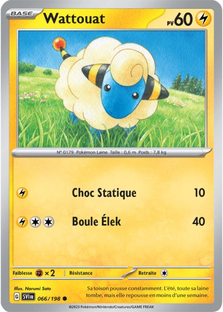 Carte Pokémon Wattouat 066/198 SV1 Ecarlate et Violet EV01 Neuf FR LorenZone