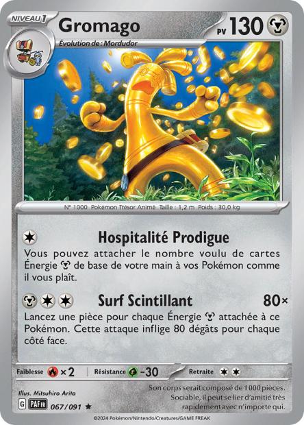 Carte Pokémon Gromago 067/091 Destinees de Palea PAF EV4_5 Neuf FR LorenZone