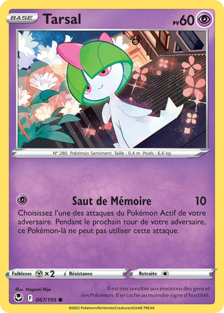 Carte Pokémon Tarsal 067/195 SIT Tempete Argentee EB12 Neuf FR LorenZone