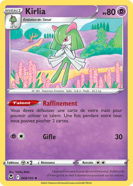 Carte Pokémon Kirlia 068/195 SIT Tempete Argentee EB12 Neuf FR LorenZone