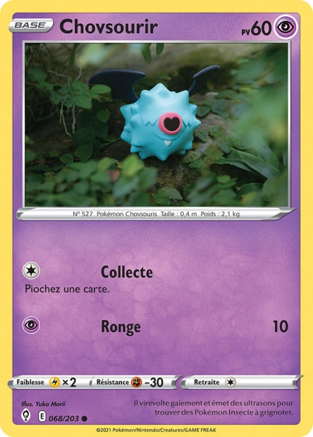 Carte Pokémon Chovsourir 068/203 EVS Évolution Céleste EB07 Neuf FR LorenZone