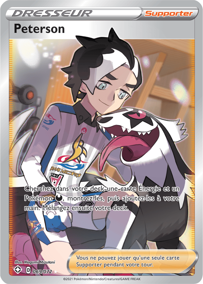 Carte Pokémon Peterson 069/072 SWSH45 Destinées Radieuses EB4_5 Neuf FR LorenZone