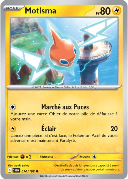 Carte Pokémon Motisma 070/198 SV1 Ecarlate et Violet EV01 Neuf FR LorenZone