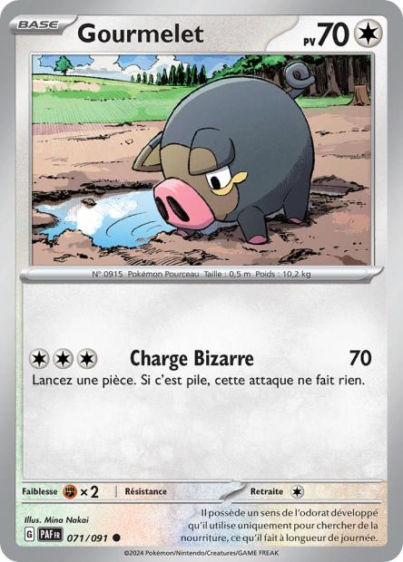 Carte Pokémon Gourmelet 071/091 Destinees de Palea PAF EV4_5 Neuf FR LorenZone