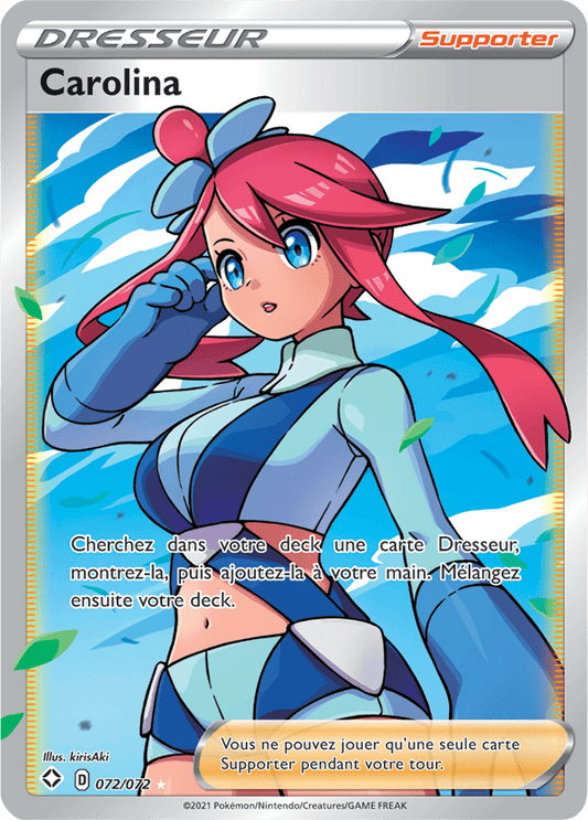 Carte Pokémon Carolina 072/072 SWSH45 Destinées Radieuses EB4_5 Neuf FR LorenZone