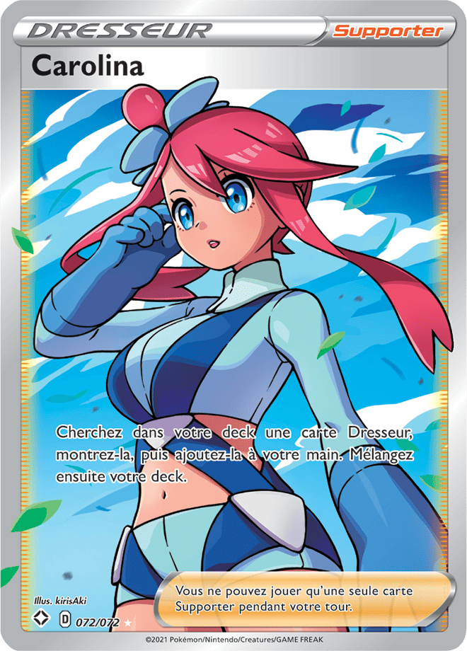 Carte Pokémon Carolina 072/072 SWSH45 Destinées Radieuses EB4_5 Neuf FR LorenZone