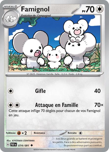 Carte Pokémon Famignol 074/091 Destinees de Palea PAF EV4_5 Neuf FR LorenZone