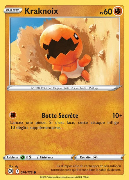 Carte Pokémon Kraknoi 074/172 BRS Stars Étincelantes EB09 Neuf FR LorenZone