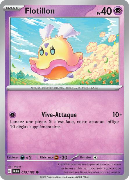 Carte Pokémon Flotillon 079/182 PAR Faille Paradoxe EV04 Neuf FR LorenZone