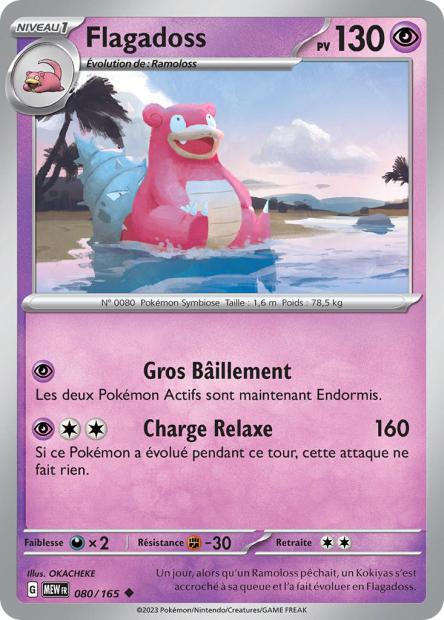 Carte Pokémon Flagadoss 80/165 MEW 151 EV3_5  Neuf FR LorenZone