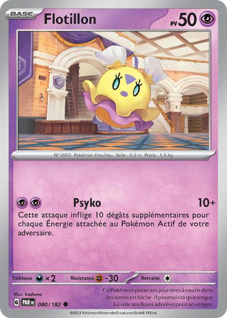Carte Pokémon Flotillon 080/182 PAR Faille Paradoxe EV04 Neuf FR LorenZone