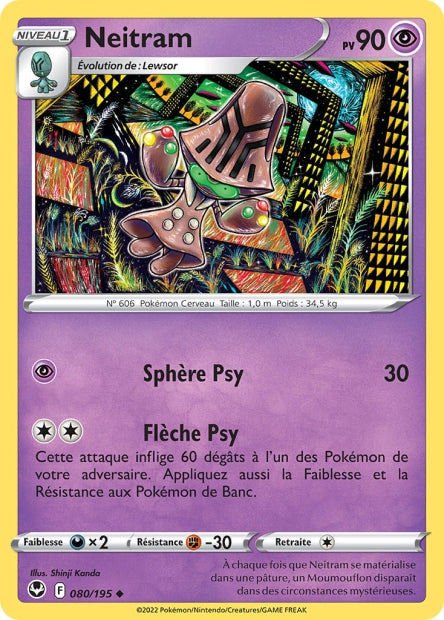 Carte Pokémon Neitram 080/195 SIT Tempete Argentee EB12 Neuf FR LorenZone