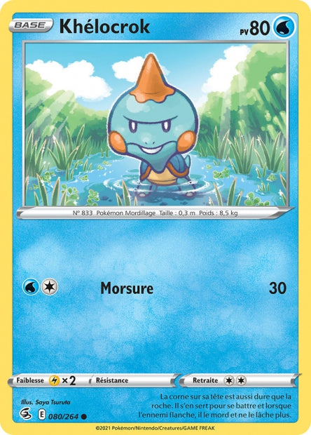 Carte Pokémon Khélocrok 080/264 FST Poing de Fusion EB08 Neuf FR LorenZone