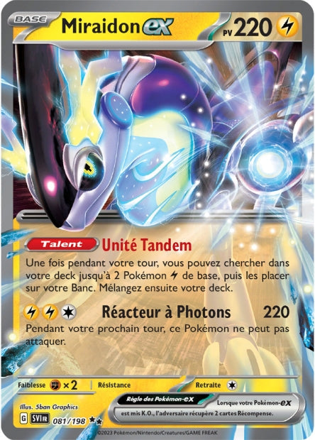 Carte Pokémon Miraidon EX 081/198 SV1 Ecarlate et Violet EV01 Neuf FR LorenZone