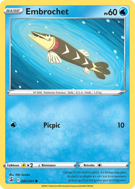 Carte Pokémon Embrochet 082/264 FST Poing de Fusion EB08 Neuf FR LorenZone