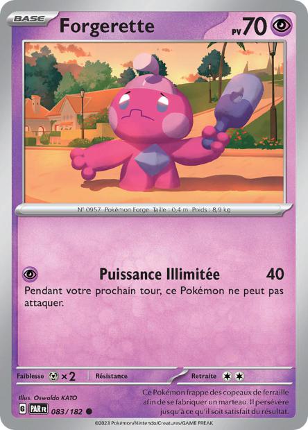 Carte Pokémon Forgerette 083/182 PAR Faille Paradoxe EV04 Neuf FR LorenZone
