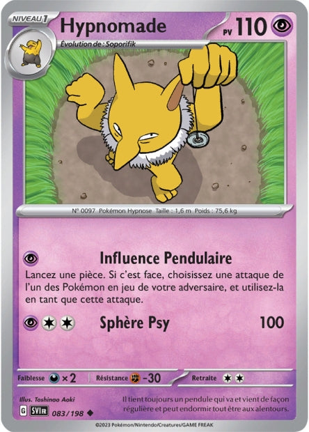 Carte Pokémon Hypnomade 083/198 SV1 Ecarlate et Violet EV01 Neuf FR LorenZone