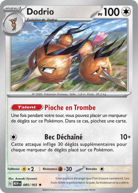 Carte Pokémon Dodrio 85/165 MEW 151 EV3_5  Neuf FR LorenZone
