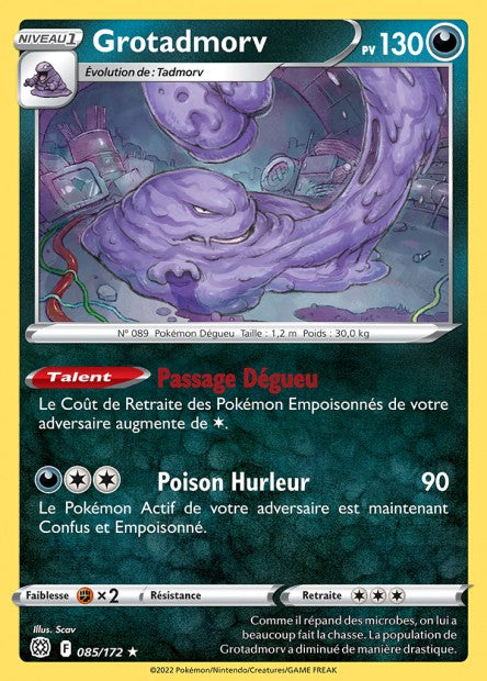 Carte Pokémon Grotadmorv 085/172 BRS Stars Étincelantes EB09 Neuf FR LorenZone