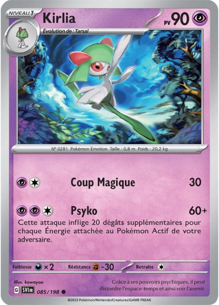 Carte Pokémon Kirlia 085/198 SV1 Ecarlate et Violet EV01 Neuf FR LorenZone