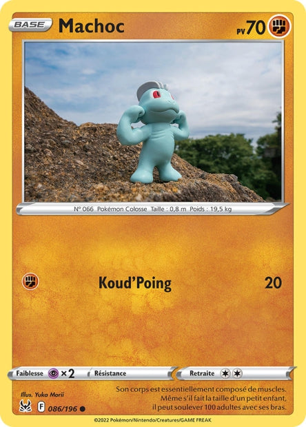 Carte Pokémon Machoc 086/196 LOR Origine Perdue EB11 Neuf FR LorenZone