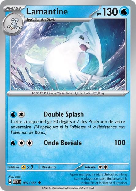 Carte Pokémon Lamantine 87/165 MEW 151 EV3_5  Neuf FR LorenZone