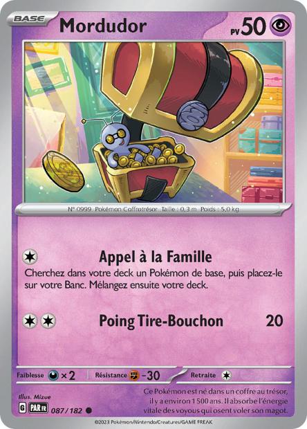 Carte Pokémon Mordudor 087/182 PAR Faille Paradoxe EV04 Neuf FR LorenZone