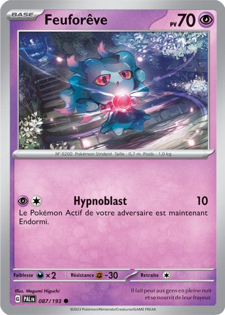 Carte Pokémon Feuforêve 087/193 PAL Evolution a Paldea EV02 Neuf FR LorenZone