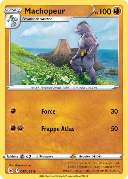 Carte Pokémon Machopeur 087/196 LOR Origine Perdue EB11 Neuf FR LorenZone