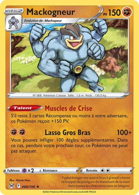 Carte Pokémon Mackogneur 088/196 LOR Origine Perdue EB11 Neuf FR LorenZone